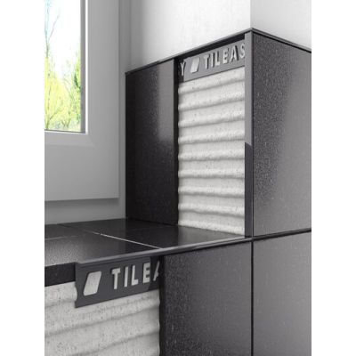 10MM Matt Black Square Edge Metal Trim