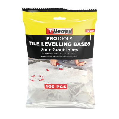 2mm Tile Wedge Levelling Base - 100 Per Pack