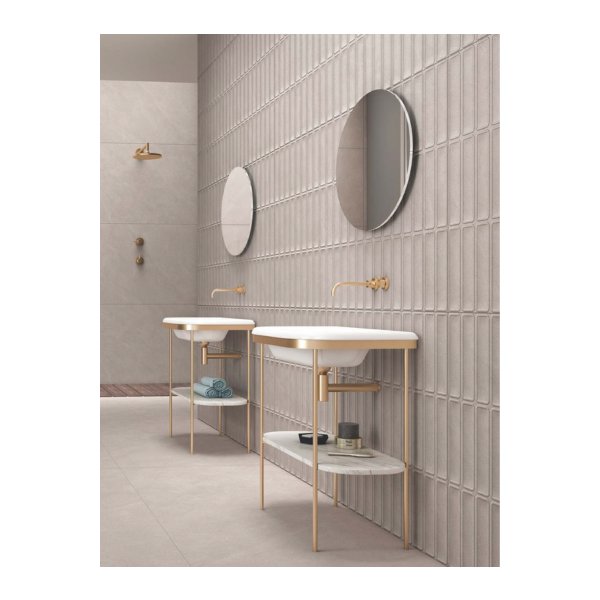 Patterned Taupe Tile